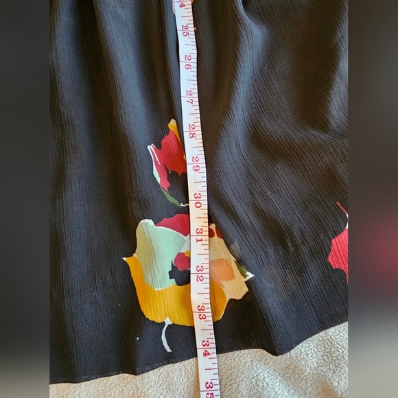 Madewell Tie Front 3/4 Sleeve Mini Dress Drifting Flowers Women's Sz 0 - Picture 12 of 14